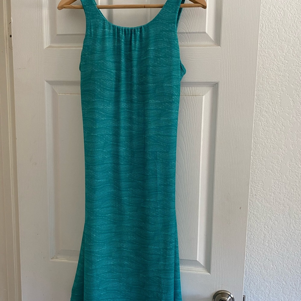 NWT Prana Skypath Dress Teal Riptide Large